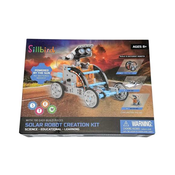 Sillbird 12-in-1 Solar Robot Creation Kit - STEM Science Toy - Picture 1 of 2